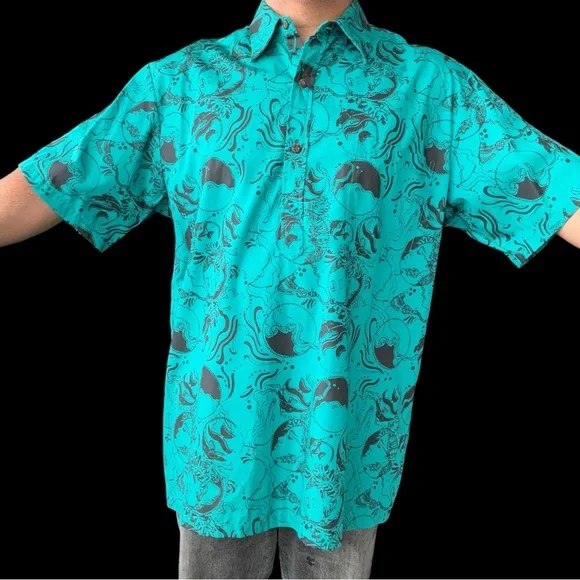 Nake’u Awai Hawaiian Shirt Pullover Men’s 2XL - Picture 3 of 6